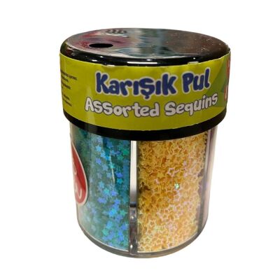 Bu Bu Yıldızlı Kalpli Pul Toz Sim Standı 80 Gr 6lı - 2