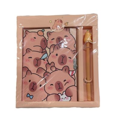 Capybara Kalemli Kilitli Hatıra Defteri - 1