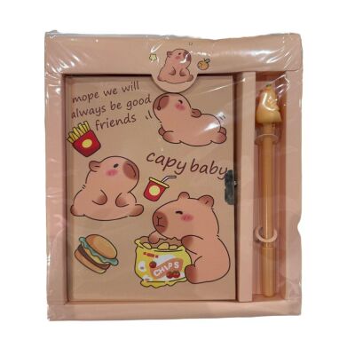 Capybara Kalemli Kilitli Hatıra Defteri - 2