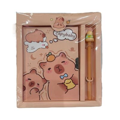 Capybara Kalemli Kilitli Hatıra Defteri - 3