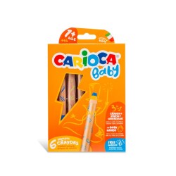 Carioca Bebek Ahşap Gövdeli Boya Kalemi 1 Yaş Üzeri - Carioca