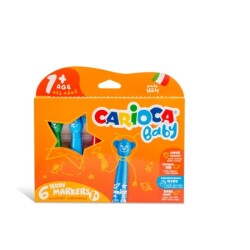 Carioca Bebek Keçeli Boya Kalemi 6'lı 1 Yaş Üzeri - Carioca