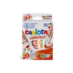Carioca Stamperello Keçeli Boya Kalemi 6'Lı - Carioca
