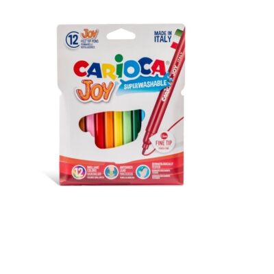 Carioca Süper Yıkanabilir Keçeli Boya Kalemi Joy 12Li - 2
