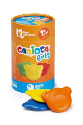 Carioca Teddy Bebek Crayons 12li 1 Yaş Üzeri - 1