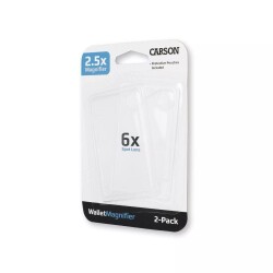 Carson 6X Spot Lensli 2.5X Cep Büyüteci 2'Li Paket - 2