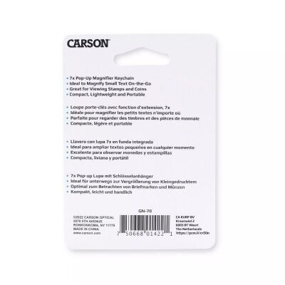 Carson Bas Çıkar 7X Büyüteç Anahtarlık - 2