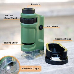 Carson LED Işıklı Mikroskop 20x-40x - 4