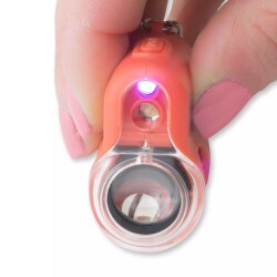 Carson LED ve UV Işıklı Cep Mikroskobu 20x Turuncu - 7