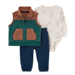 Carters Erkek Bebek 3'lü Yelek Set 1N972010 - Carters