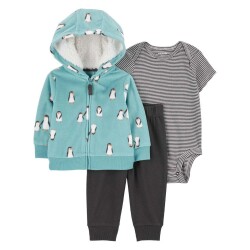 Carters Erkek Bebek Hırkalı Set 3'lü Paket 1R522310 - Carters