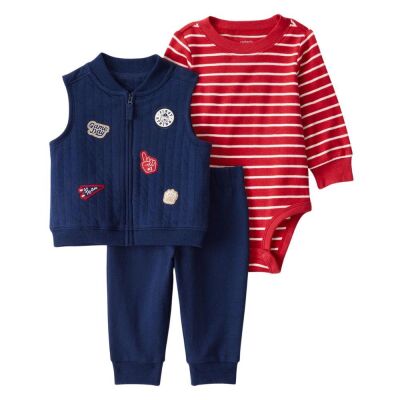Carters Erkek Bebek Yelekli Set 1T542110 - 2