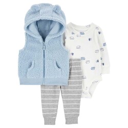 Carters Erkek Bebek Yelekli Set 3'lü Paket 1R722610 - Carters