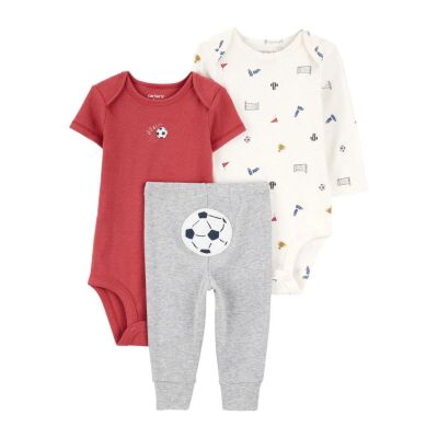 Carters Layette Erkek Bebek 3Lü Set 1T122310 - 1