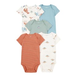Carters Layette Erkek Bebek Body Çoklu Paket 1T008710 Mavi/Çok Renkli