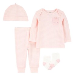 Carters Layette Kız Bebek Alt Üst Set 1S938210 Açık Pembe
