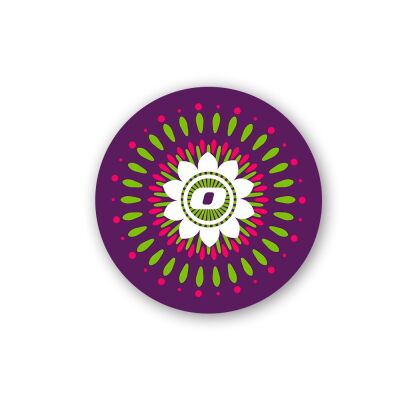 Çek Çekli Çanta Tekerlek Aksesuarı Sticker Mandala - 1