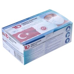 Tek Kullanımlık Maske 3 Katlı 50 Adet - Türkiye Eczacılar Deposu