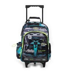 Chimola Çek Çekli Okul Çantası Racing Car BT325 - 2