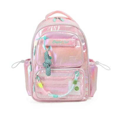 Chimola Puffy & Shiny Açık Pembe 17 Sırt Çantası (FS112) - 3