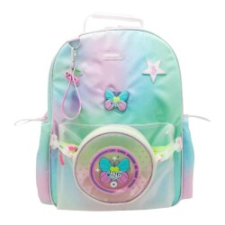 Chimola Rainbow Ayıcık Mavi-Pembe 17 Sırt Çantası - Chimola
