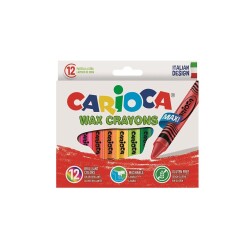 Carioca Çocuk Elleri Kirletmeyen Pastel Boya Kalemi 12li - Carioca