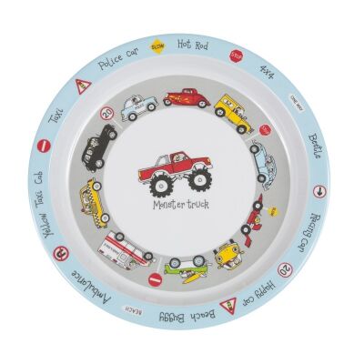 Çocuk Melamin Yemek Tabağı Araba - 1