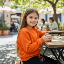 Çocuk O Yaka Kanguru Cepli Sweatshirt 3328 - 8