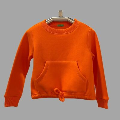 Çocuk O Yaka Kanguru Cepli Sweatshirt 3328 - 10