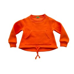 Çocuk O Yaka Kanguru Cepli Sweatshirt 3328 - 12