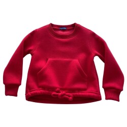 Çocuk O Yaka Kanguru Cepli Sweatshirt 3328 - 11