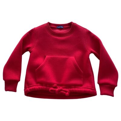Çocuk O Yaka Kanguru Cepli Sweatshirt 3328 - 11