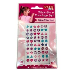 Çocuk Sticker Küpe Kedi Teması - Tanex