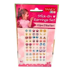 Çocuk Sticker Küpe Unicorn Teması - Tanex