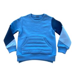 Çocuk Sweatshirt Kapitone Cepli - 3
