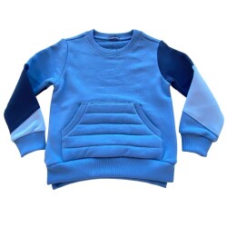 Çocuk Sweatshirt Kapitone Cepli - 4