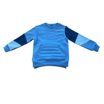 Çocuk Sweatshirt Kapitone Cepli - 5