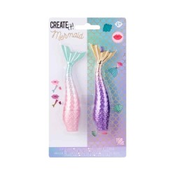 Create It Dudak Parlatıcısı Seti - Pembe Mor - Mermaid - Create It