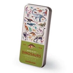 Crocodile Creek Metal Kutu Puzzle 150 Parça Dinozorların Dünyası - Thumbnail