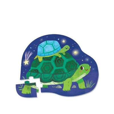 Crocodile Creek Mini Puzzle 12 Parça Kaplumbağalar