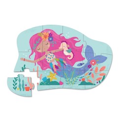 Crocodile Creek Mini Puzzle 12 Parça Mermaid Dreams - Thumbnail