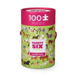 Crocodile Creek Puzzle 100 Parça Atlar - Crocodile Creek