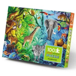 Crocodile Creek Puzzle 100 Parça Orman Cenneti - Crocodile Creek