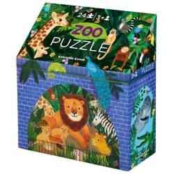 Crocodile Creek Puzzle 24 Parça Hayvanat Bahçesi - Crocodile Creek
