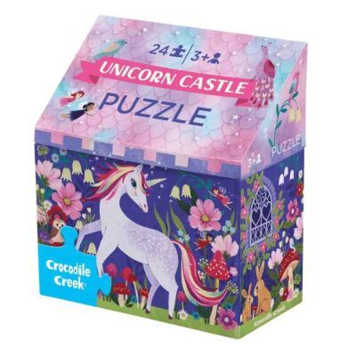 Crocodile Creek Puzzle - 24 Parça - Unicorn Kalesi - 1
