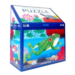 Crocodile Creek Puzzle 50 Parça Teraryum Kurbağa - Crocodile Creek