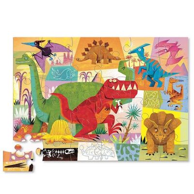 Crocodile Creek Dekoratif Puzzle Dinozor 36 Parça - 1