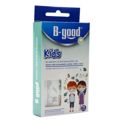 Desenli Çocuk Maskesi 10 Adet - 2