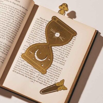 Designworks Ink Metal Bookmark Hourglass Metal Kitap Ayracı 14 Cm. - 2