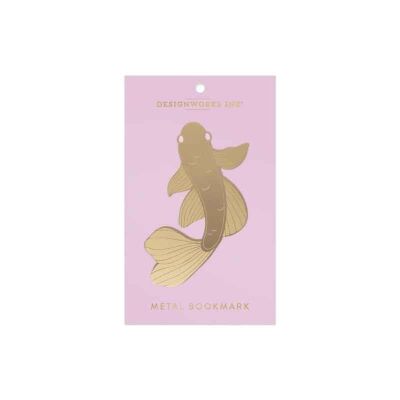 Designworks Ink Metal Bookmark Koi Fish Metal Kitap Ayracı 14 Cm. - 1